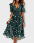 Annegret - Women's Dress with V-Neck
