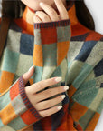 Erika - Patchwork Turtleneck Sweater