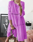 Elena™ | Embroidered Dress with Tummy Coverage