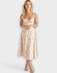 Kiana - Corset Midi Dress