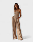 Amélie - Elegant Strapless Jumpsuit