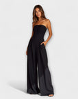 Amélie - Elegant Strapless Jumpsuit