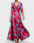 Alma - Elegant Puff Sleeve Design Ladies' Dress