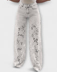 Trendy Frayed Patchwork Jeans
