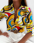 Blouse with Classic Collar